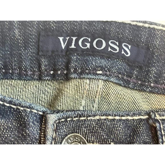 VIGOSS Womens Jeans The Chelsea Skinny Low Rise Flat Front Blue Size W24XL29 - Picture 8 of 11